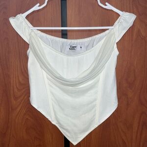 White corset going out top from Tiger Mist.